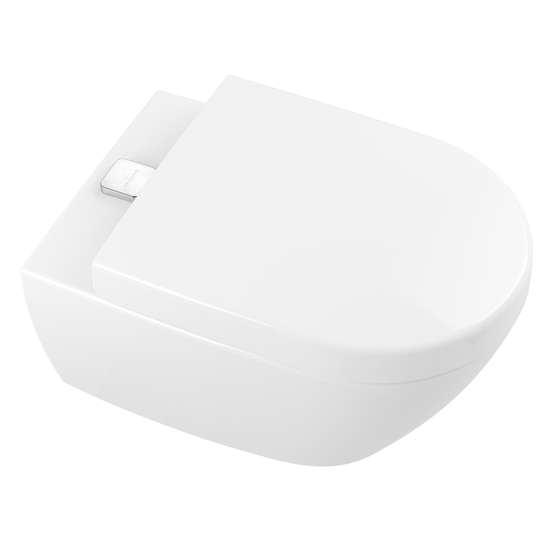 Vägghängd Toalettstol Villeroy & Boch Subway 2.0 med Integrerad Spolknapp