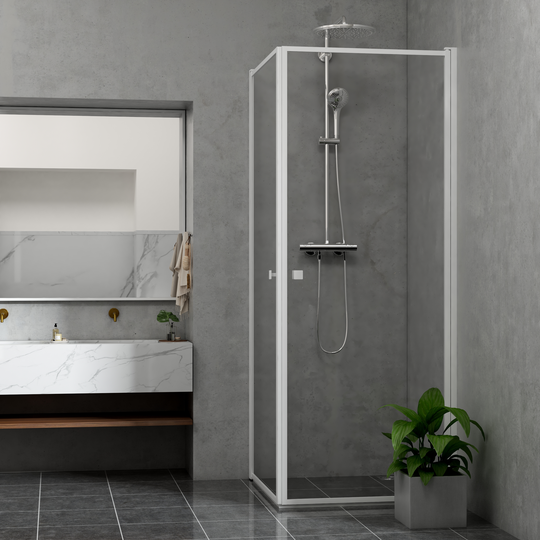Duschhörn Bathlife Profil Rak Dörr + Rak Dörr Vit