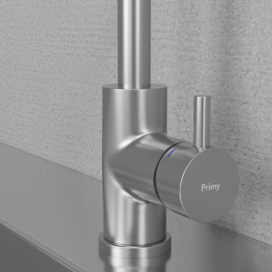 Blandarhandtag Primy Short Bar Steel