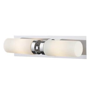Nolsjö Vägglampa 2 - Krom/Vit