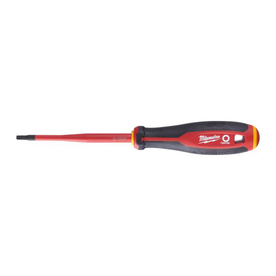 Milwaukee Tri-Lobe VDE Skruvmejsel 3-sidigt antirullhandtag T20 x 100 mm