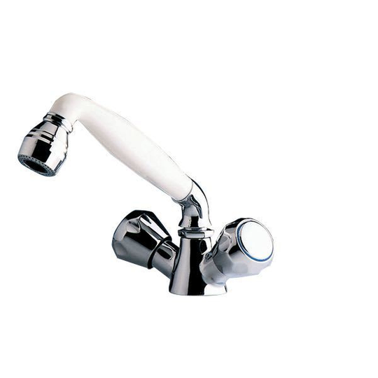 Barka S.R.L MD3112 Blandare med Handdusch 2m Slang Kromad/Vi