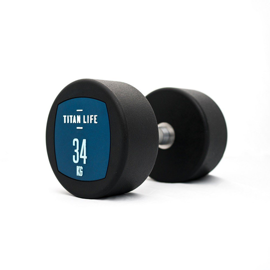 TITAN LIFE Hantel Dumbbell PU - 34 kg