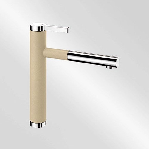 Blanco Köksblandare Linee S Silgranit-look - Silgranit-look Champagne / Krom