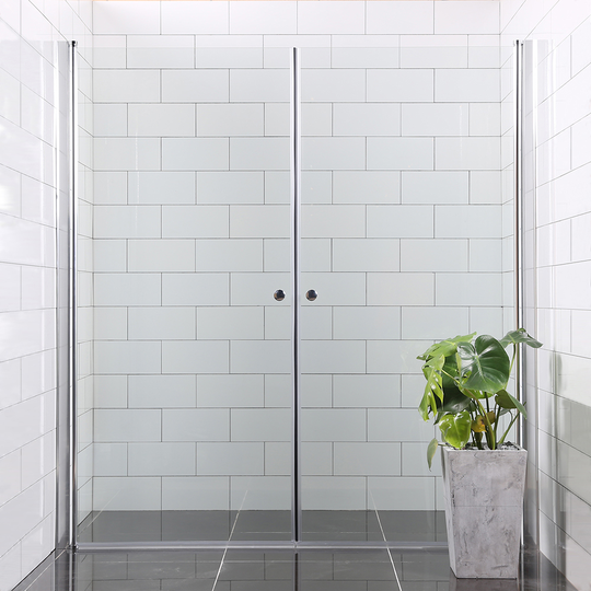 Duschdörr Bathlife Mångsidig Rak Dörr + Rak Dörr Mellan Vägg
