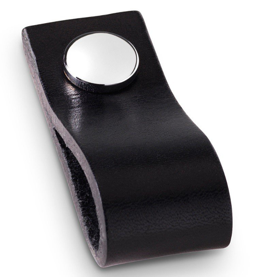Ballingslöv Knopp RK245 Läder svart/krom