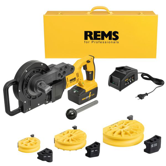 REMS 580058 R220 Bockmaskin 12-22 mm, med batteri och laddare