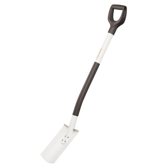 Fiskars White Kantspade halvrundad, stål/alu