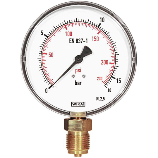 REMS 115045 Manometer fingraderad skala, 16 bar