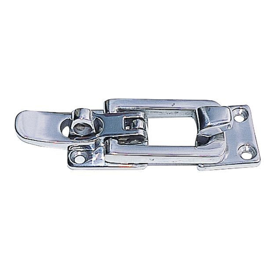 Excenterlås inkl. Lockbeslag 95 x 28 mm Gjutet Rostfritt Stå