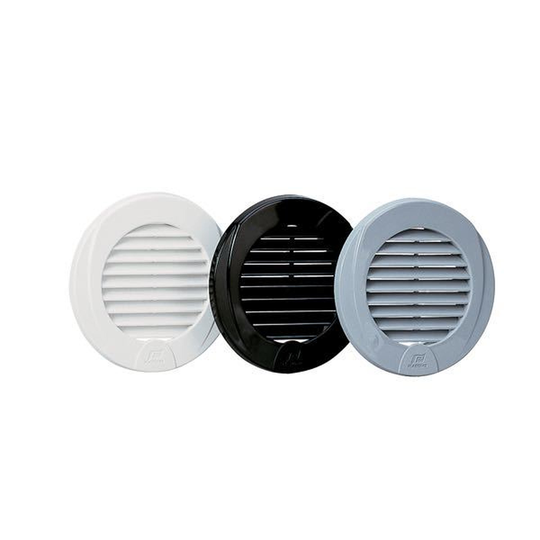 Plastimo Ventilationsgaller Ø3''/76mm, Utvändig 102 mm, Mont