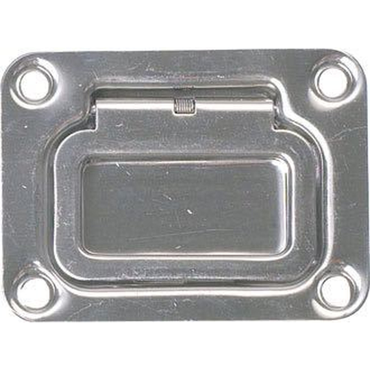 Luckhandtag Fjäderbelastat 75 x 57 x 13 mm Rostfritt Stål