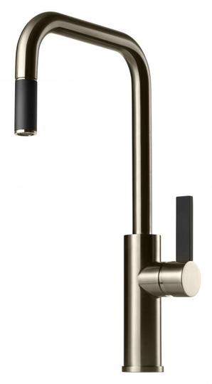 Tapwell Köksblandare Arman ARM985/Svart Borstad Nickel