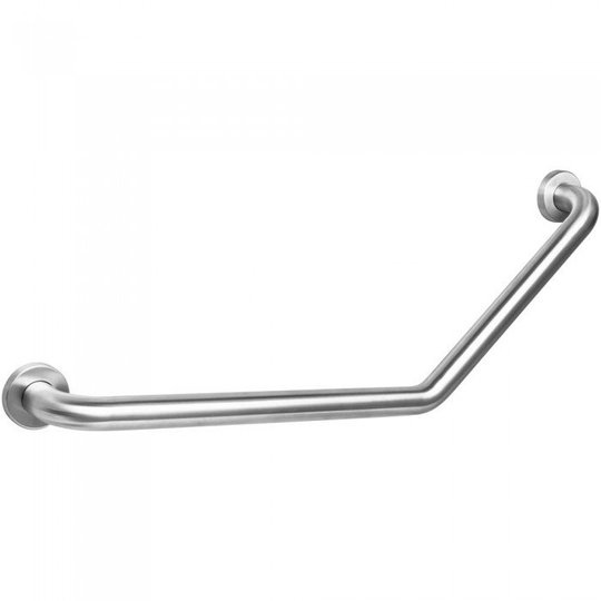 Strand Stödhandtag Grabba vinklat vänster 135º 300x300mmm, dia 32mm