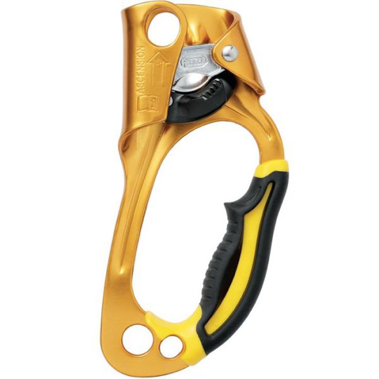 Petzl Ascension Pro Repklämma Höger svart/gul
