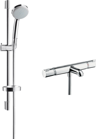 Hansgrohe Duschset Croma 100 Ecostat Vario EcoSmart - Krom