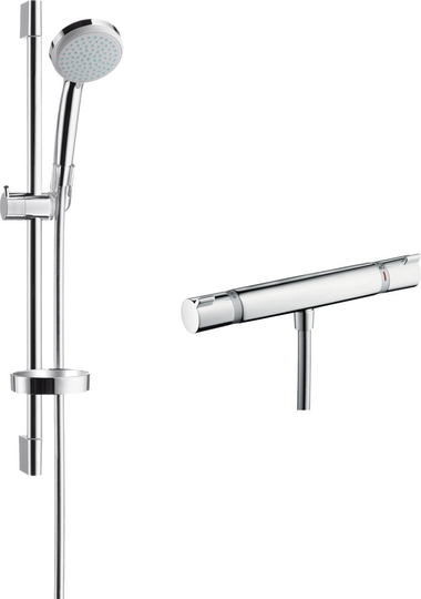 Hansgrohe Duschset Croma 100 Vario EcoSmart - Krom