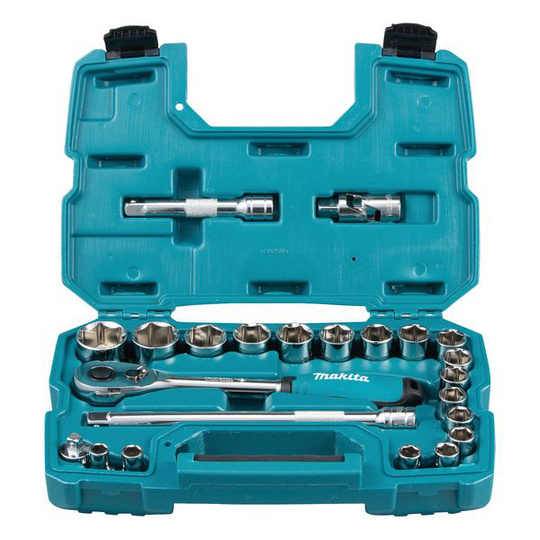 Makita B-65589 Hylsnyckelsats 1/2", 23 delar