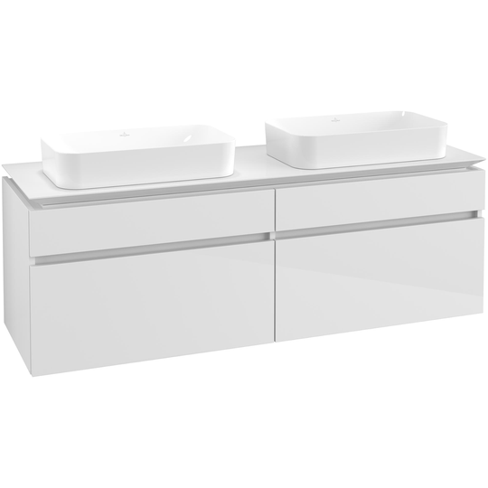 Tvättställsskåp Villeroy & Boch Legato 1600 med 4 Lådor för Två Ytmonterade Tvättställ från Finion