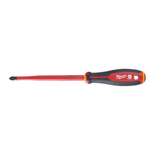 Milwaukee Tri-Lobe VDE Skruvmejsel 3-sidigt antirullhandtag PH3 x 150 mm