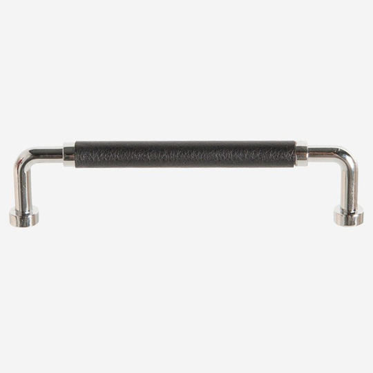 Ballingslöv Handtag HG255 Krom med svart läder c/c 128 mm