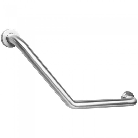 Strand Stödhandtag Grabba vinklat höger 135º 300x300mmm, dia 32mm