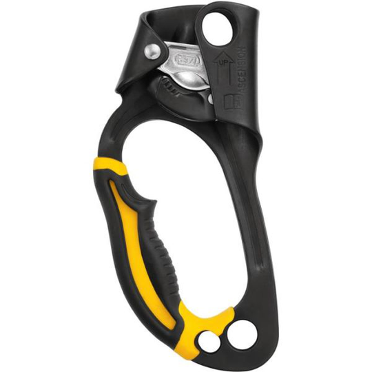 Petzl Ascension Pro Repklämma Vänster svart/gul