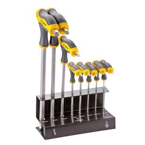 Insexnyckelset med T-handtag 2 - 10 mm, 8 delar