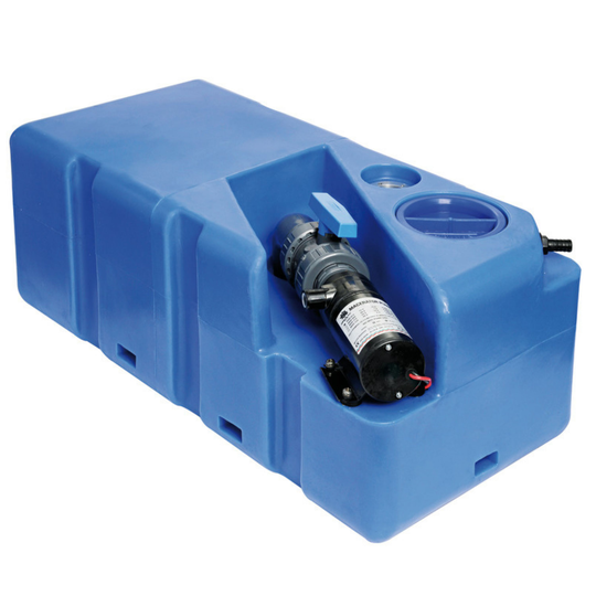 Septiktank 80l med 12v Macerator-pump 80x39x30cm
