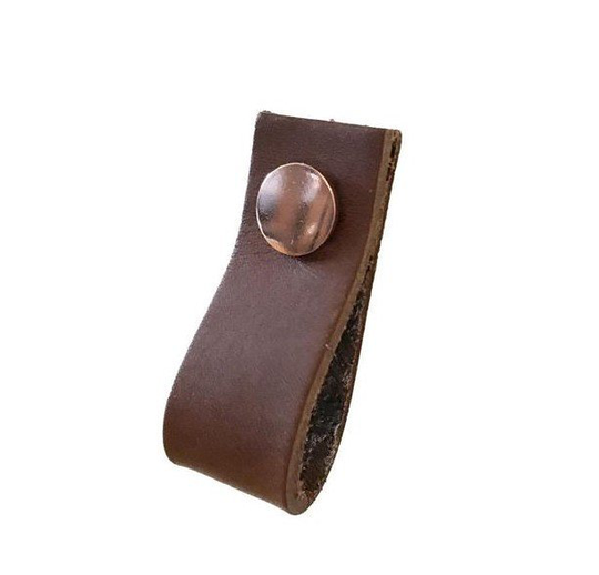 Linfalk Loop läder Längd 65mm brun-koppar/rosé 0155L-3224