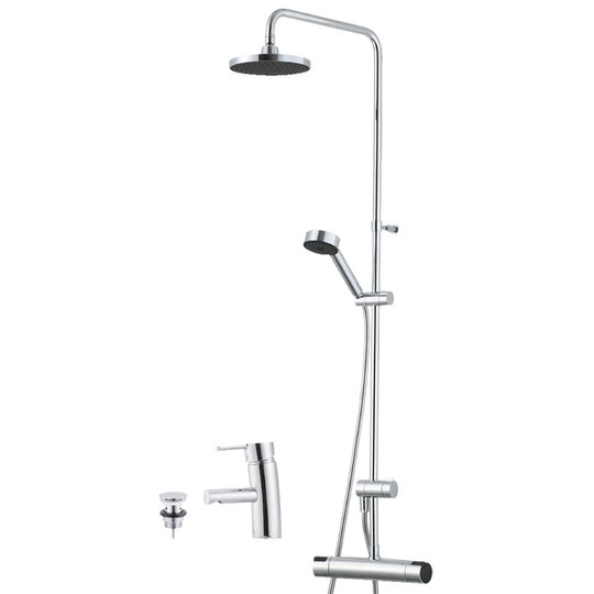 Takduschset Mora MMIX Bathroom Concept med Tvättställsblandare
