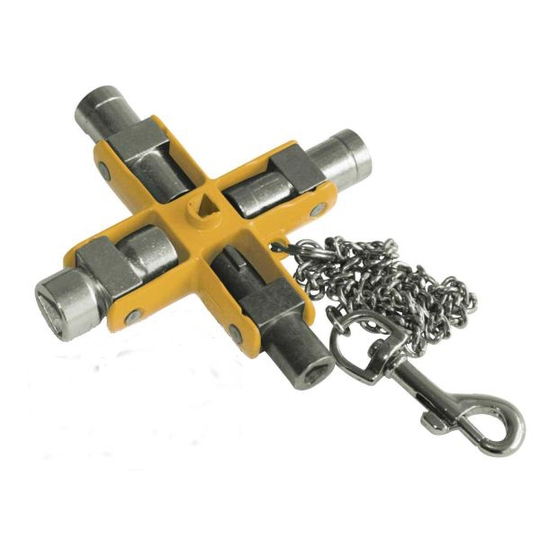 Ironside 117216 Apparatskåpsnyckel med 11 dimensioner