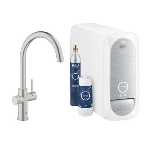 Grohe Köksblandare Blue Home 31455DC0 C-PIP Super Steel