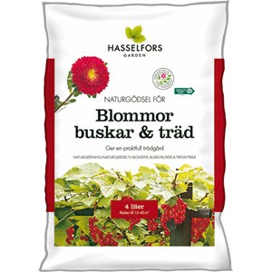 Naturgödsel Hasselfors Blommor, buskar & träd, 4 l