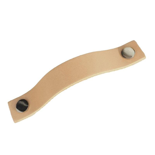 Linfalk Kökshandtag 128cc Läder - 128 Krom