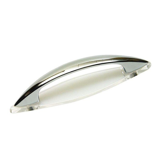 Linfalk Handtag blank kr. med bricka cc86mm 1555-87-09
