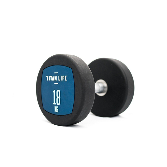 TITAN LIFE Hantel Dumbbell PU - 18 kg