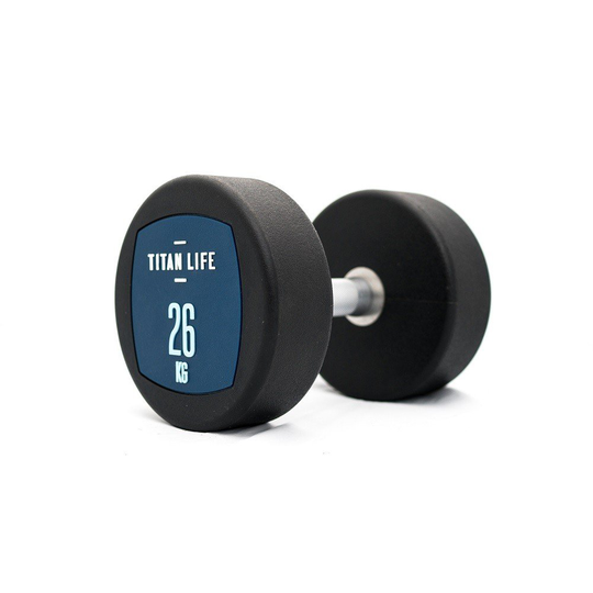 TITAN LIFE Hantel Dumbbell PU - 26 kg
